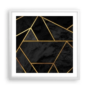 Poster in een witte lijst - Duisternis en glans - 50x50 cm