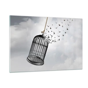 Schilderen op glas - Geloof ... Hoop ... Vrijheid! - 120x80 cm