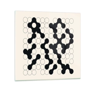 Schilderen op glas - Chinees spel – variatie - 50x50 cm