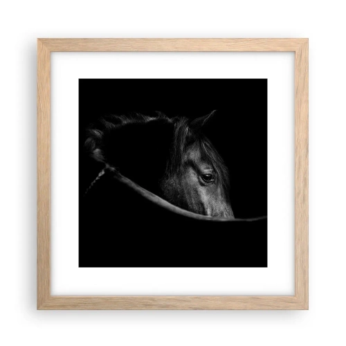 Een poster in een licht eiken lijst - Zwarte Prins - 30x30 cm