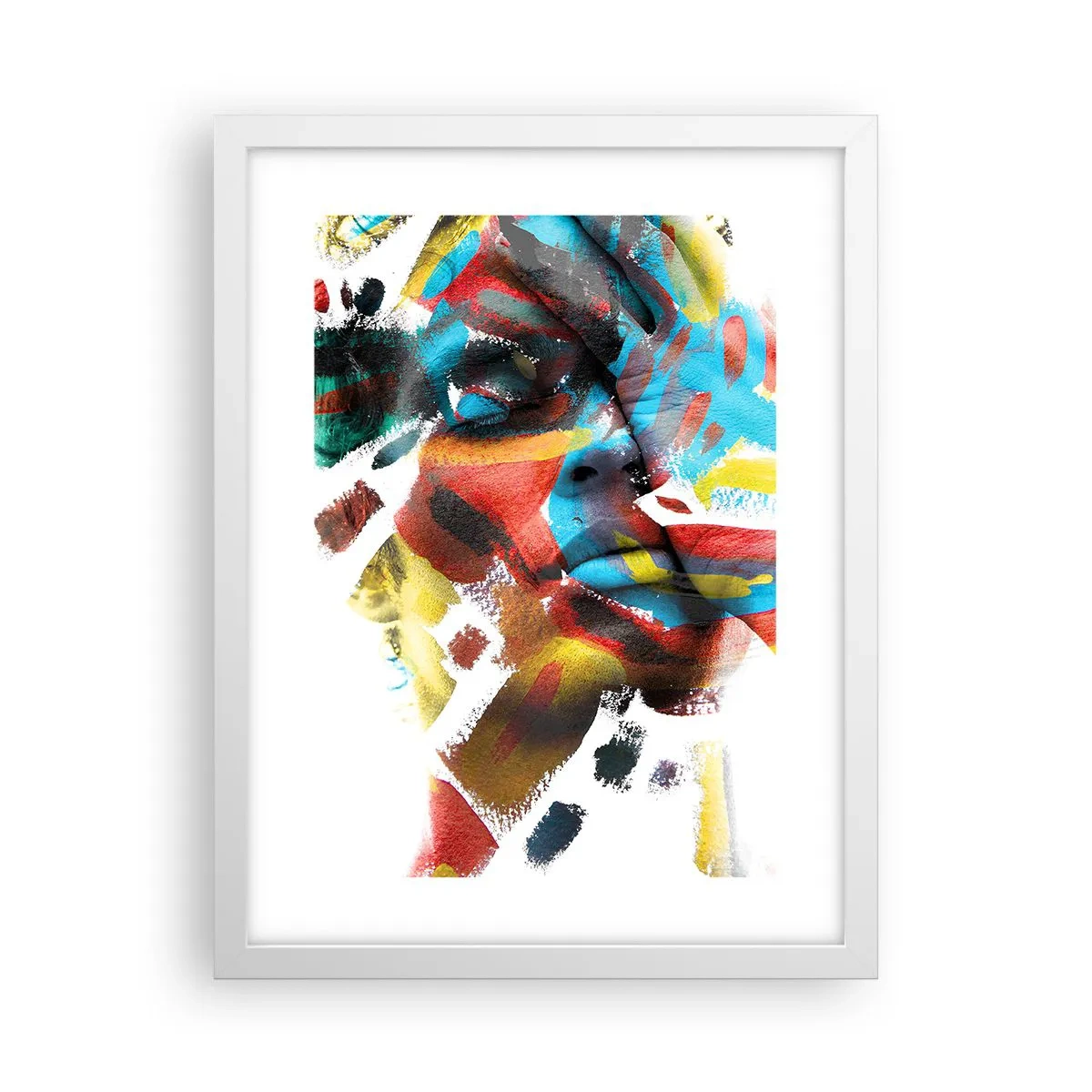 Poster in een witte lijst - Een kleurrijke persoonlijkheid - 30x40 cm