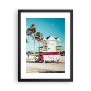 Poster in een zwarte lijst - Je hebt een mooie dag voor de boeg - 30x40 cm