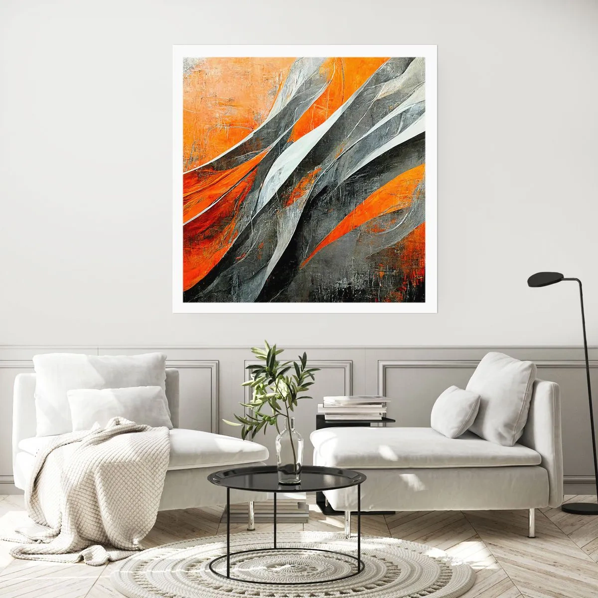 Poster - Hitte en koude - 40x40 cm