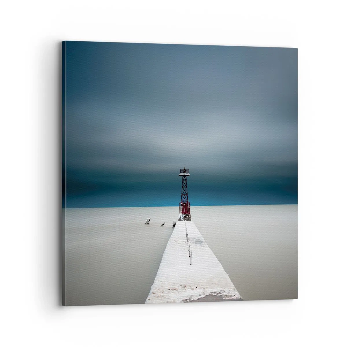 Schilderen op canvas - Om de uitgestrektheid te ontmoeten - 70x70 cm