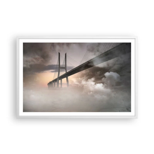 Poster in een witte lijst - Bij de rivier die niet bestaat - 91x61 cm