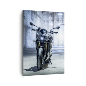 Schilderen op canvas - Voordat de motor brult - 50x70 cm