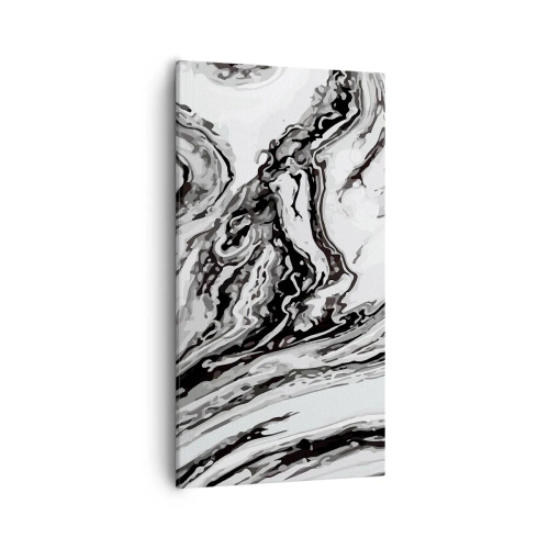 Schilderen op canvas - In het begin was er chaos - 55x100 cm