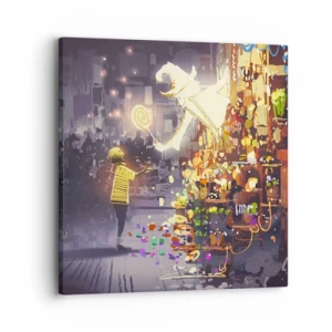 Schilderen op canvas - Tovenarij bestaat wel - 30x30 cm