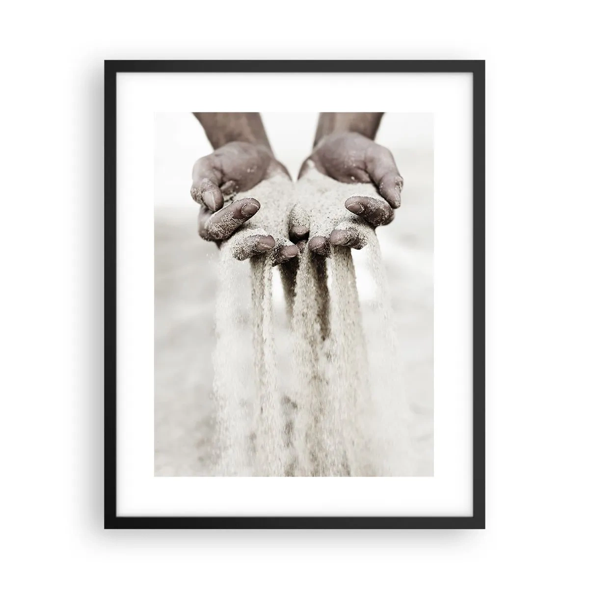 Poster in een zwarte lijst - Met deze handen… - 40x50 cm