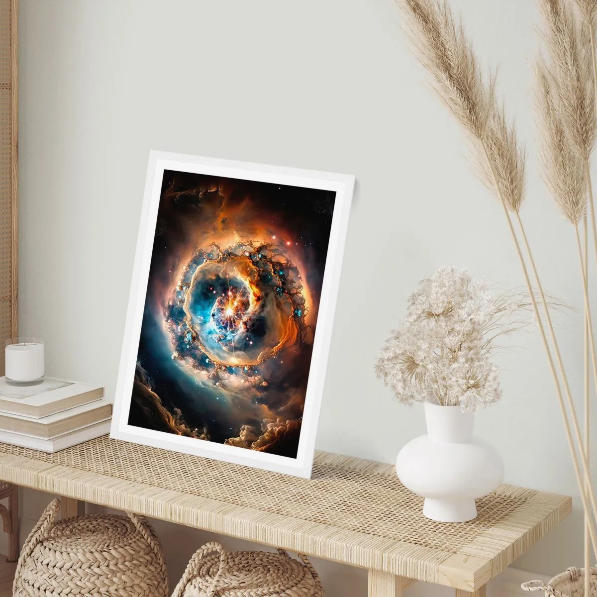 Poster in een witte lijst - Begin - 61x91 cm