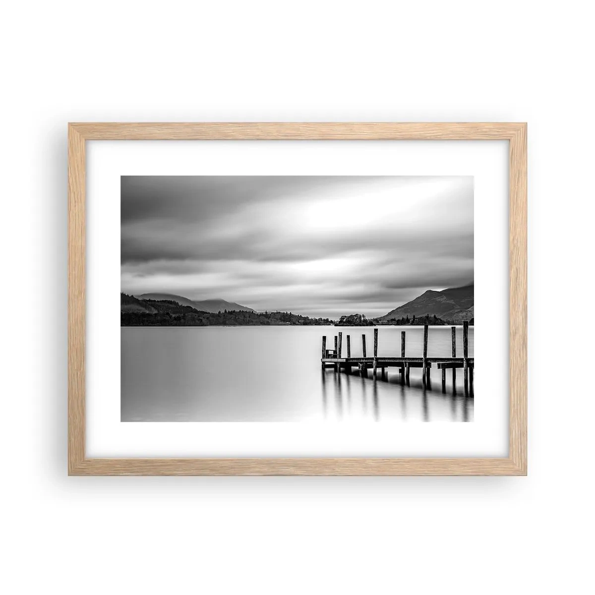 Een poster in een licht eiken lijst - Zachtheid en kracht - 40x30 cm