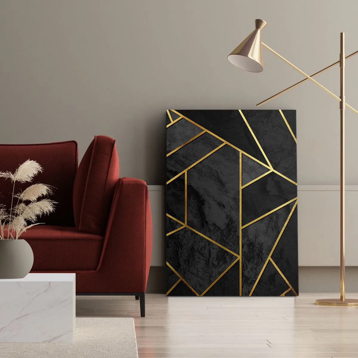 Schilderen op canvas - Duisternis en glans - 50x70 cm