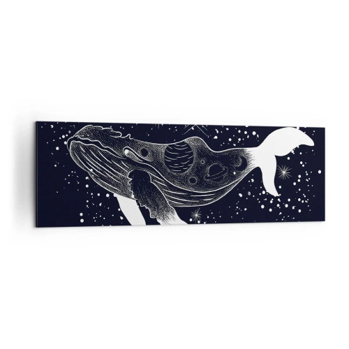 Schilderen op canvas - In de oceaan van het universum - 160x50 cm