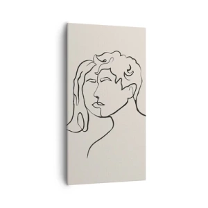 Schilderen op canvas - En er ontstond eenheid - 55x100 cm