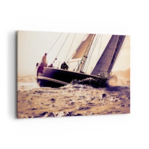 Schilderen op canvas - Zeil, matroos - 100x70 cm