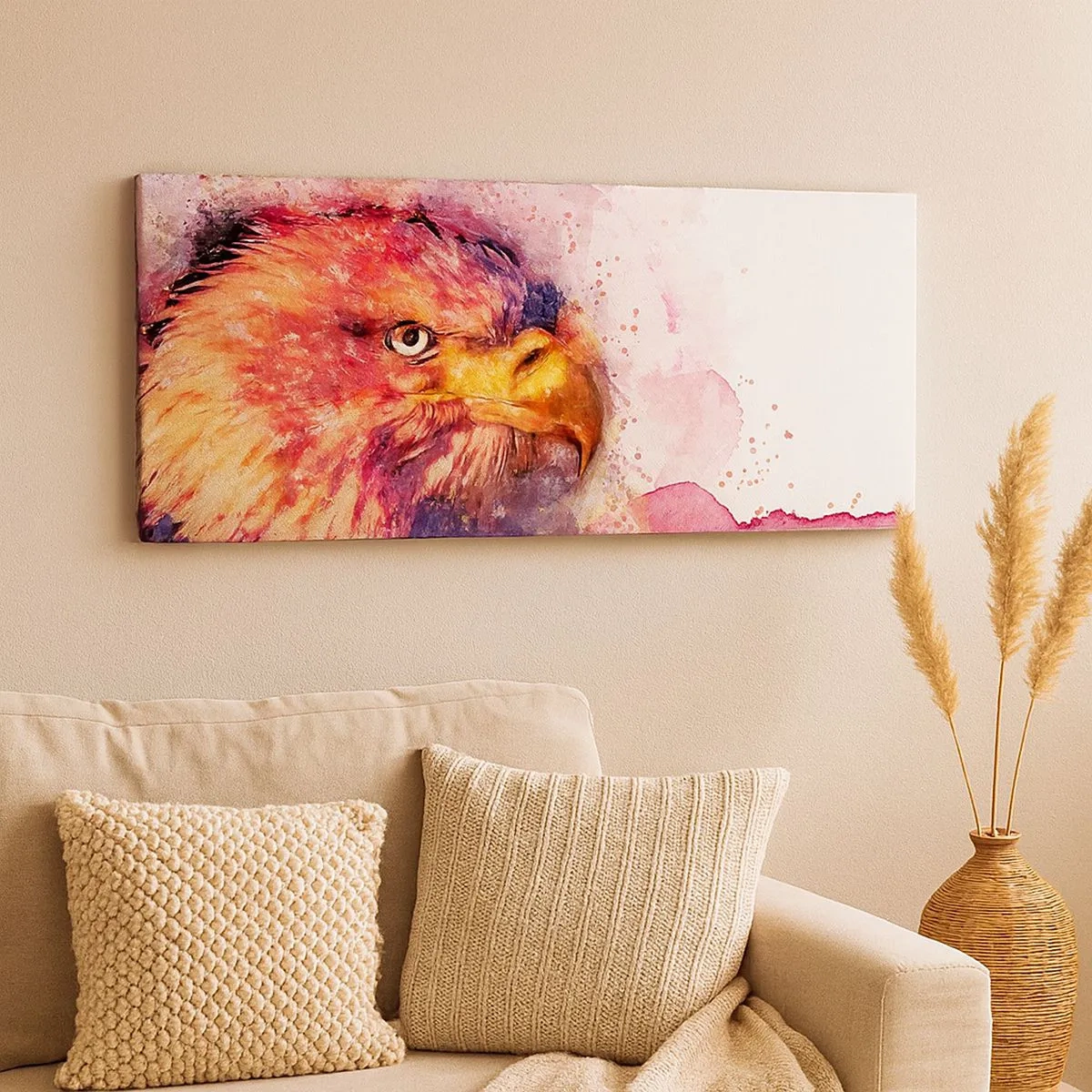 Schilderen op canvas - Je wilt niet weten wat ik denk - 100x40 cm