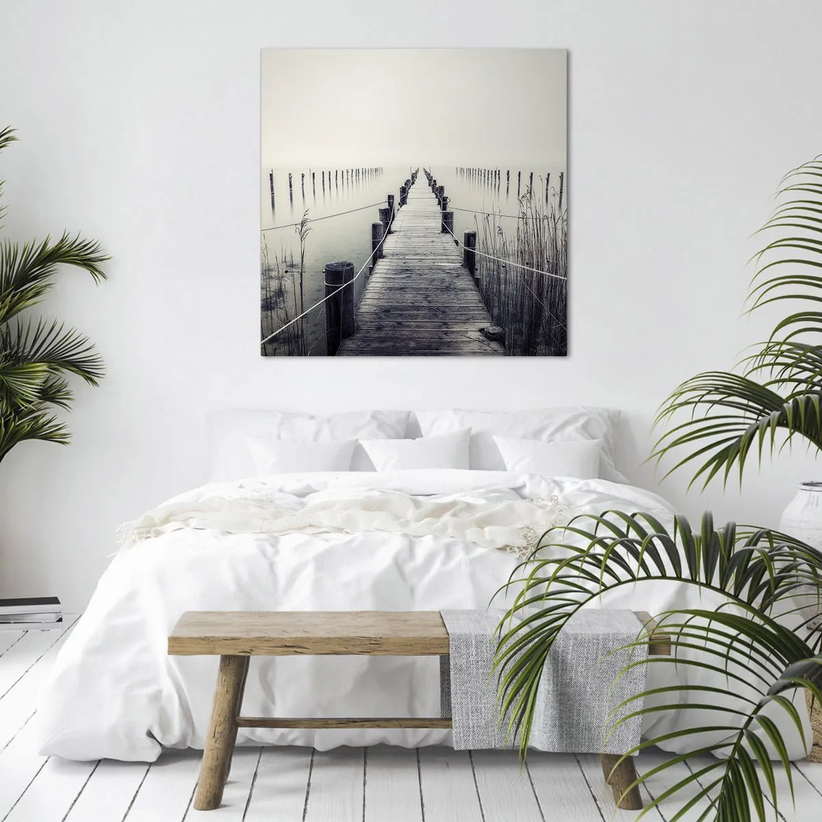 Schilderen op canvas - Dompel jezelf onder in vrede - 60x60 cm