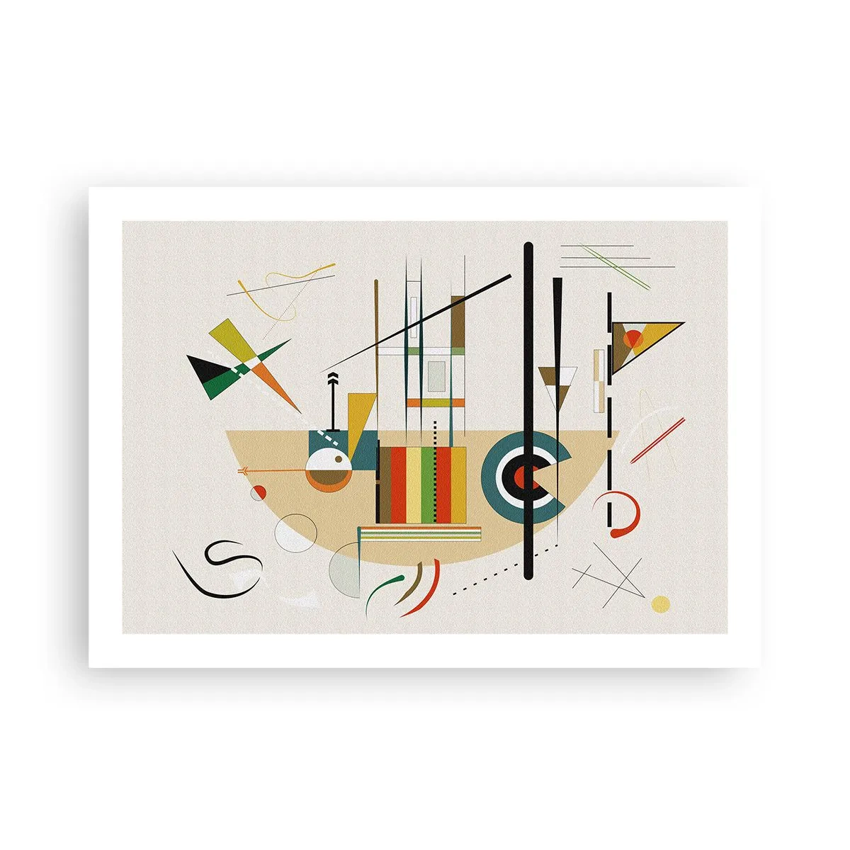 Poster - En de wereld lacht - 70x50 cm