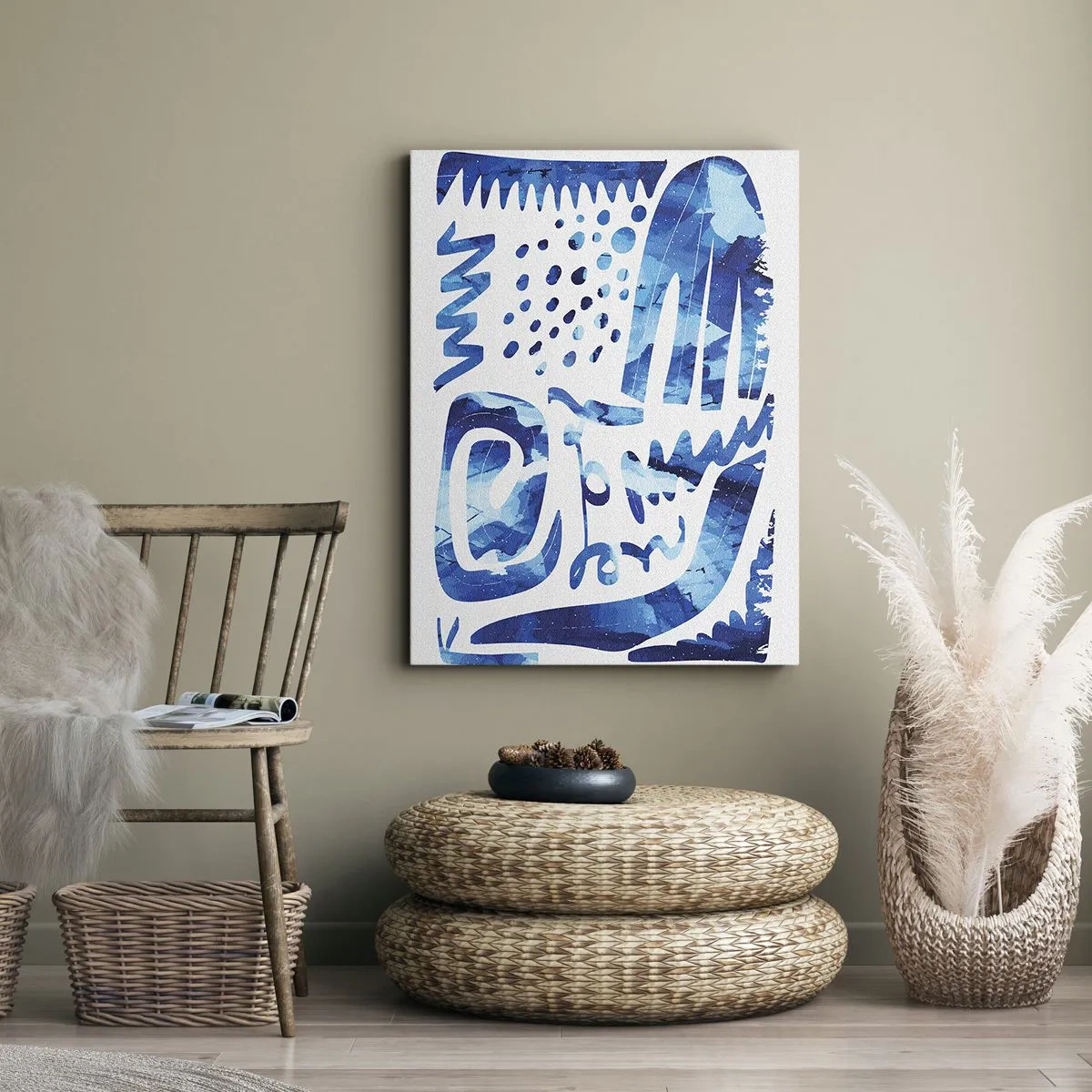 Schilderen op canvas - Terug naar de wortels - 50x70 cm