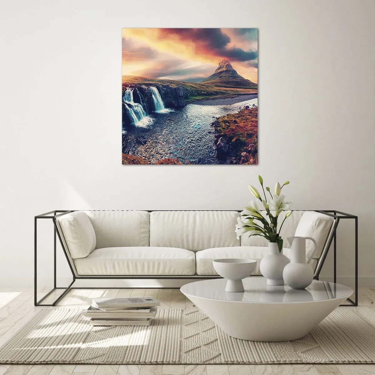 Schilderen op glas - In de majesteit van de natuur - 70x70 cm