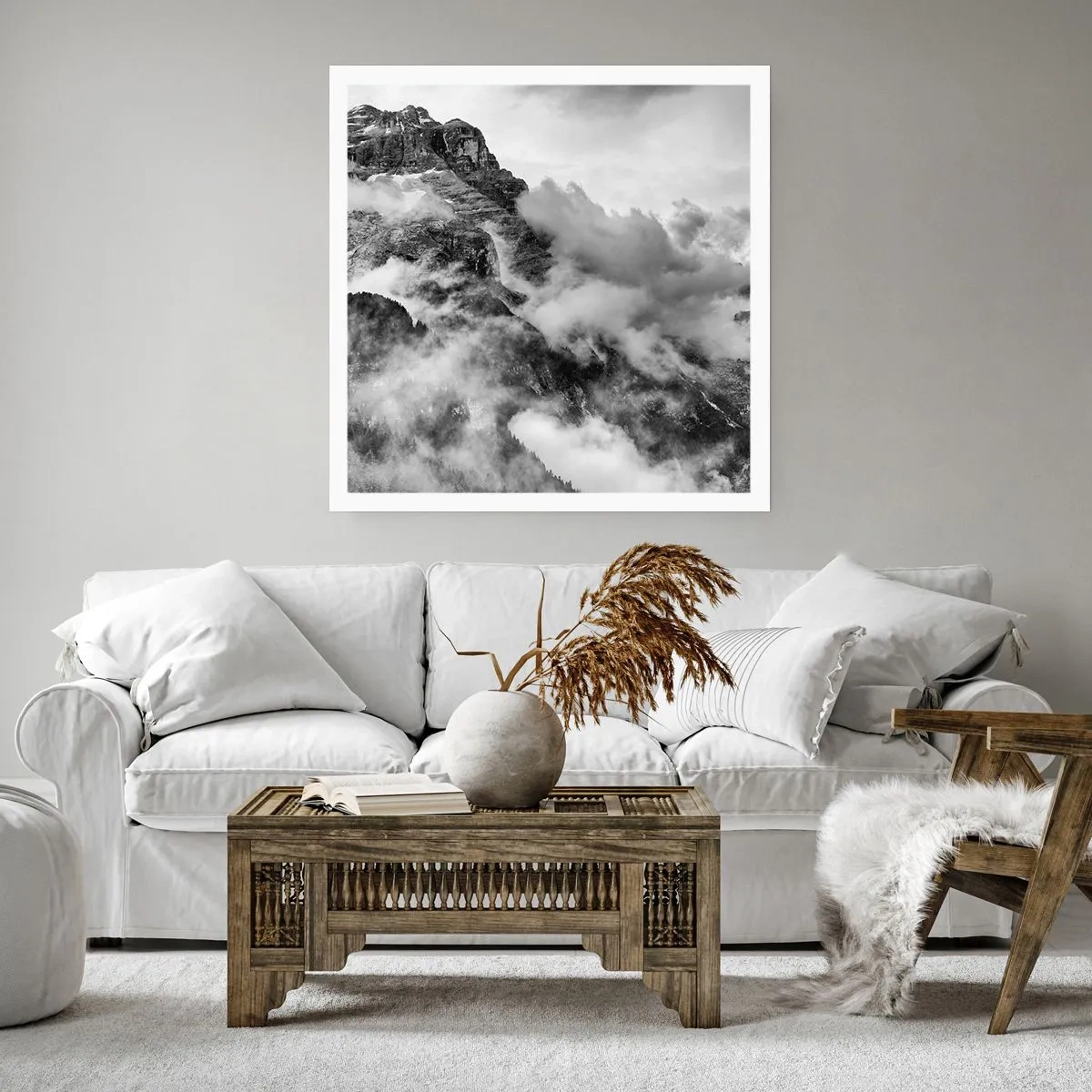 Poster - Mooi en wreed - 40x40 cm