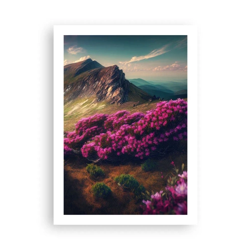 Poster - Zomer in de bergen - 50x70 cm