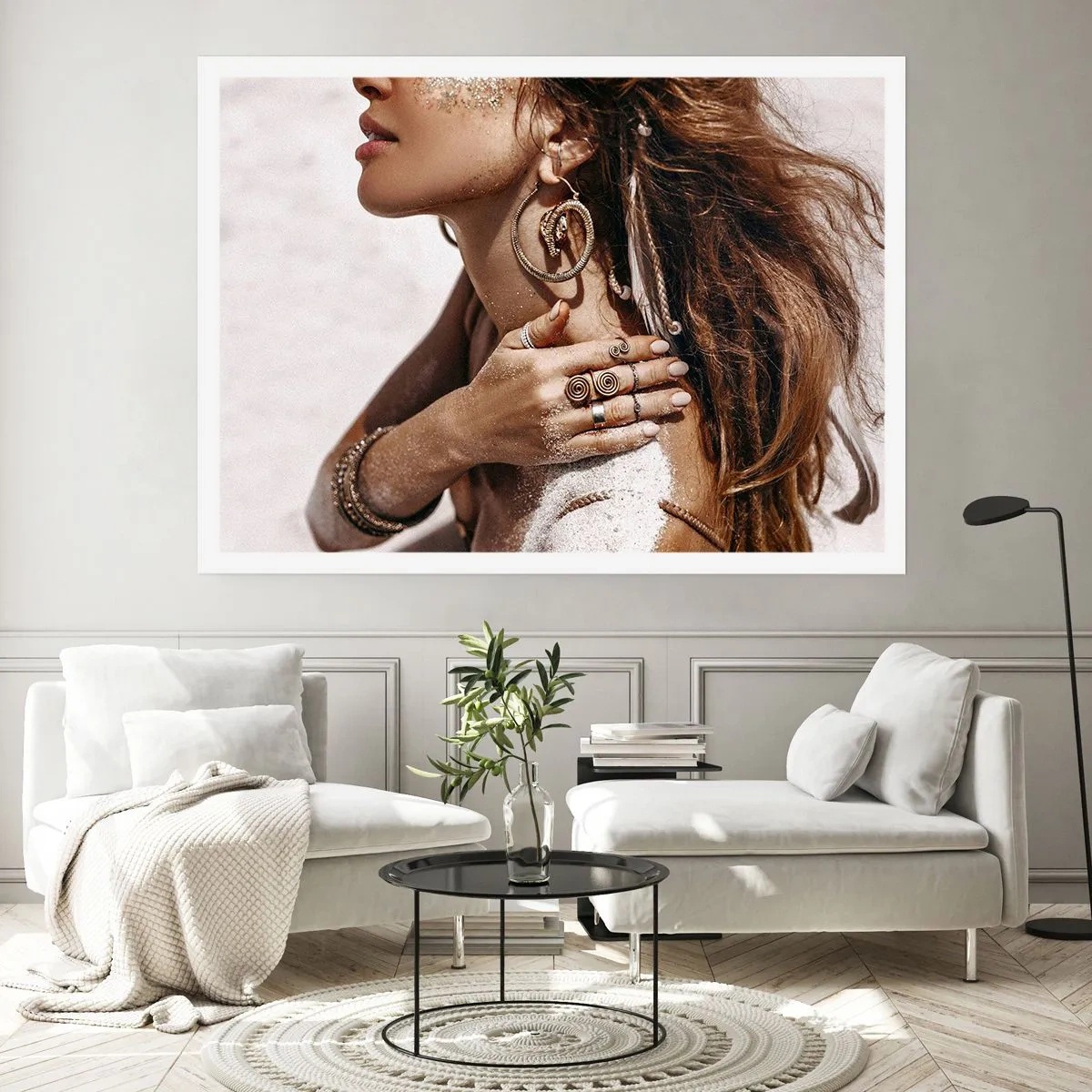 Poster - Koningin van het wilde strand - 100x70 cm