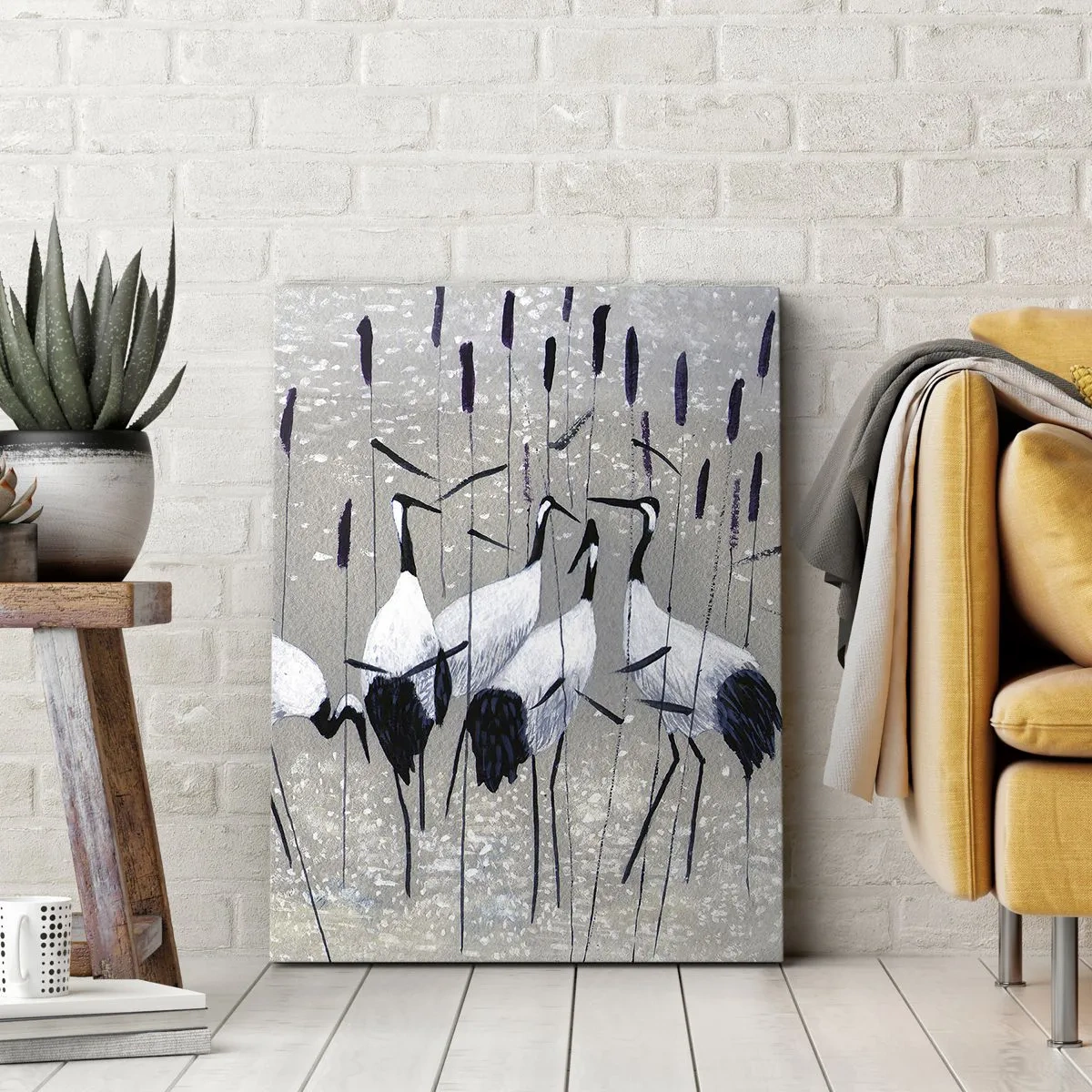 Schilderen op canvas - Onder hun eigen - 65x120 cm