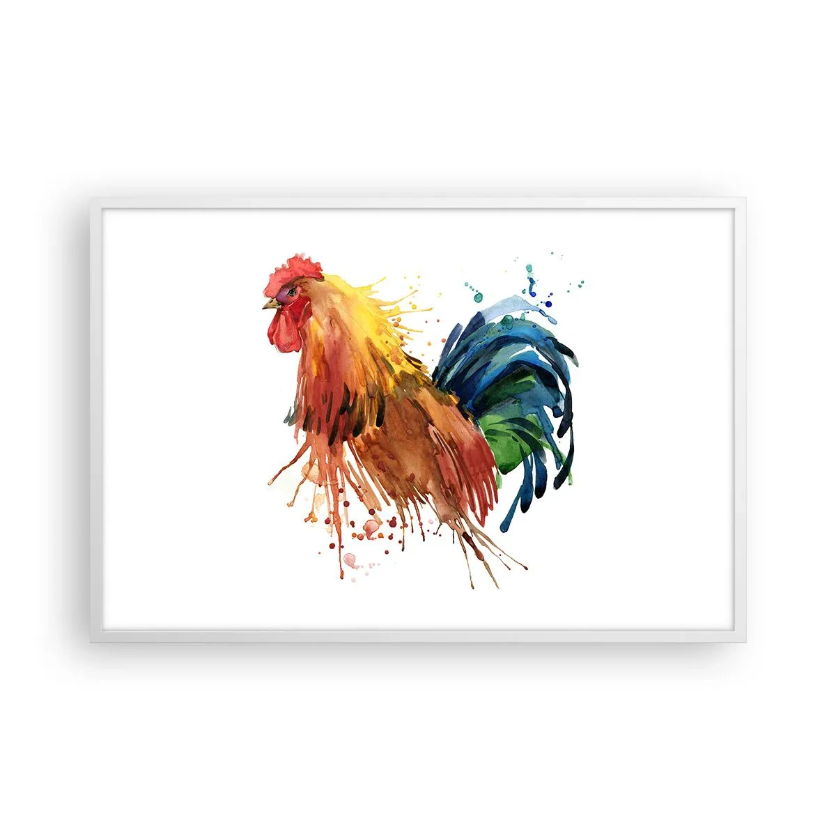 Poster in een witte lijst - Koninklijk gewaad, koninklijke trots - 91x61 cm