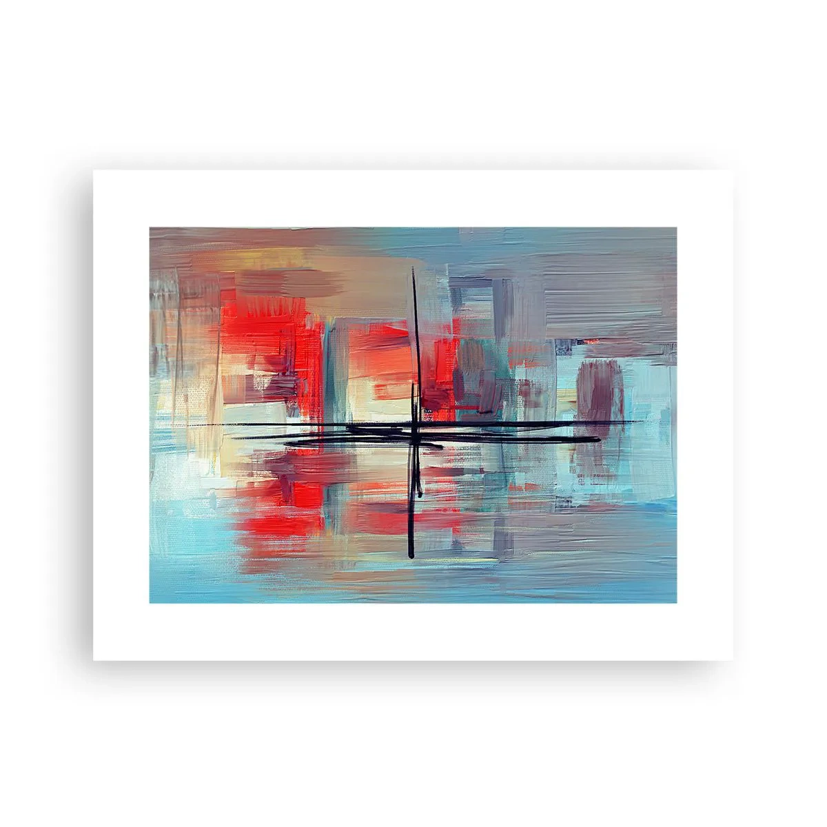 Poster - Een landschap in een onbekende dimensie - 40x30 cm