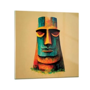 Schilderen op glas - Statig, toch lief - 50x50 cm