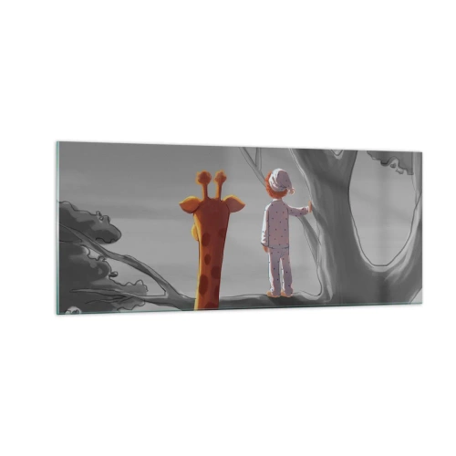 Schilderen op glas - Dit gebeurt echt - 100x40 cm