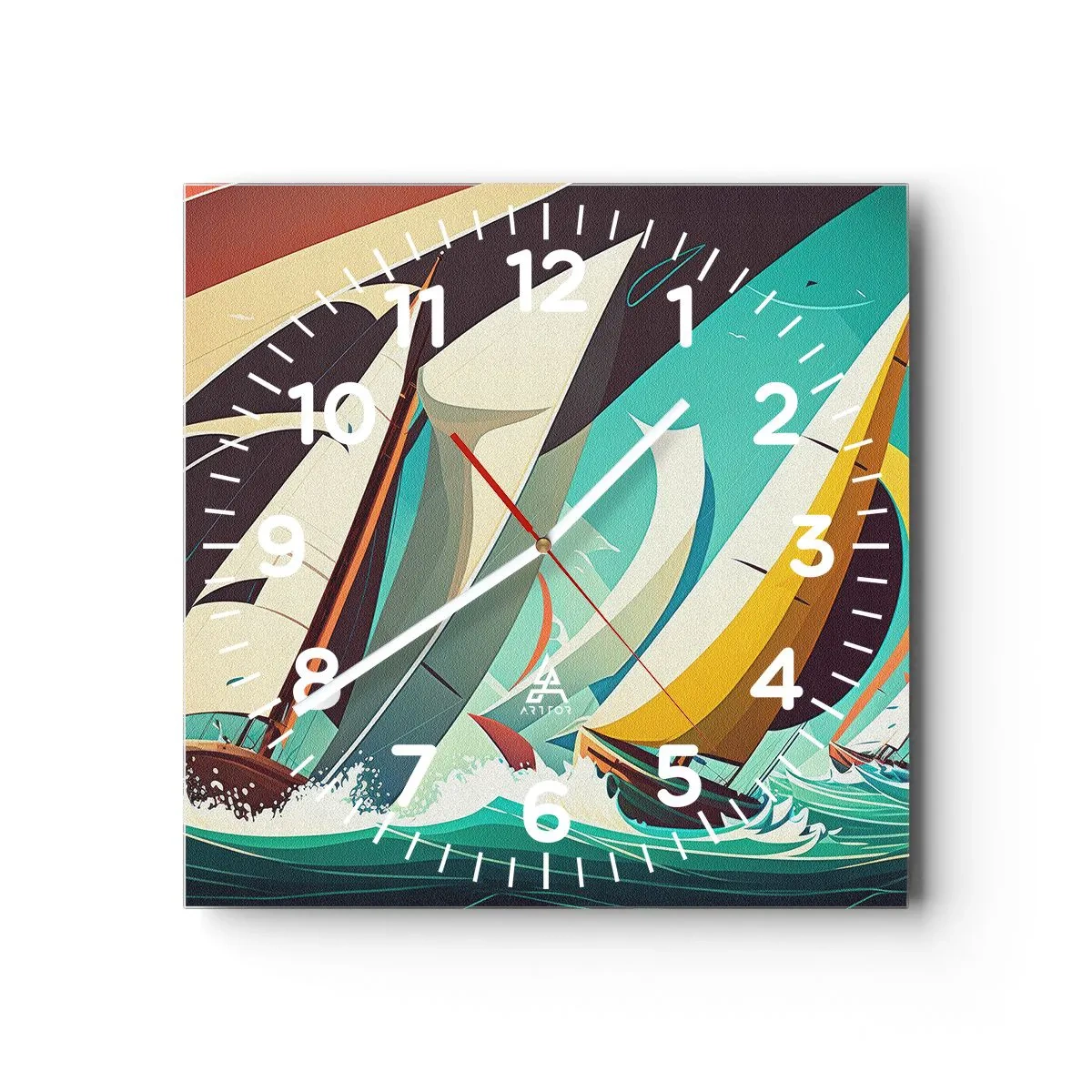 Wandklok - Klok - Met elementen als een broer - 40x40 cm
