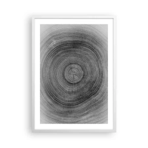 Poster in een witte lijst - Teken van de tijden - 50x70 cm