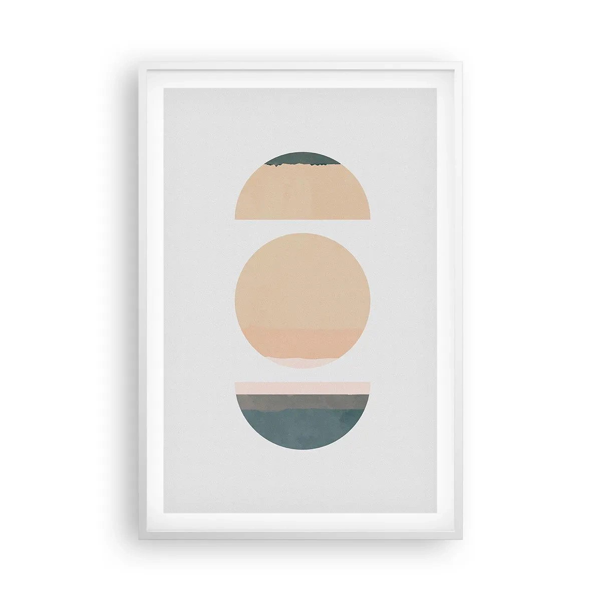 Poster in een witte lijst - Een Wiel achter een andere - 61x91 cm