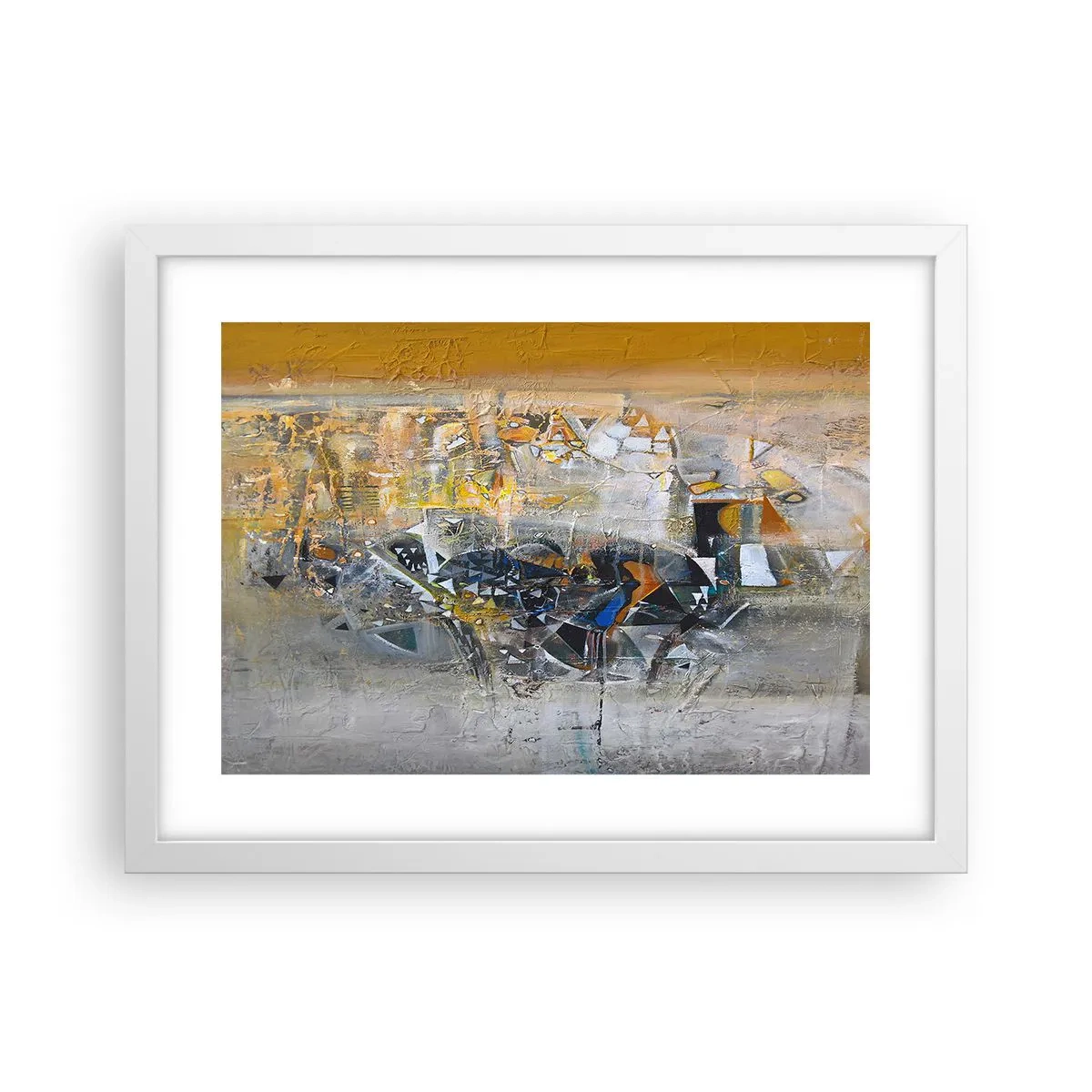 Poster in een witte lijst - Alles komt goed - 40x30 cm