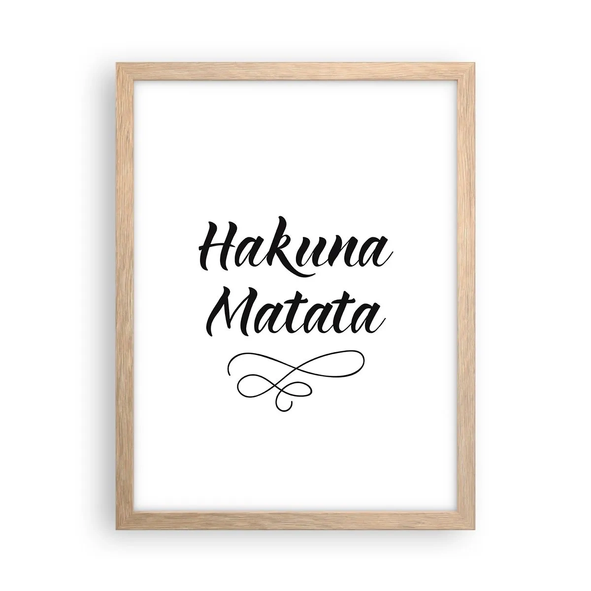 Een poster in een licht eiken lijst - Beste advies - 30x40 cm