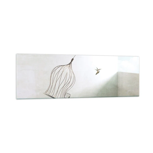 Schilderen op glas - In je element - 160x50 cm