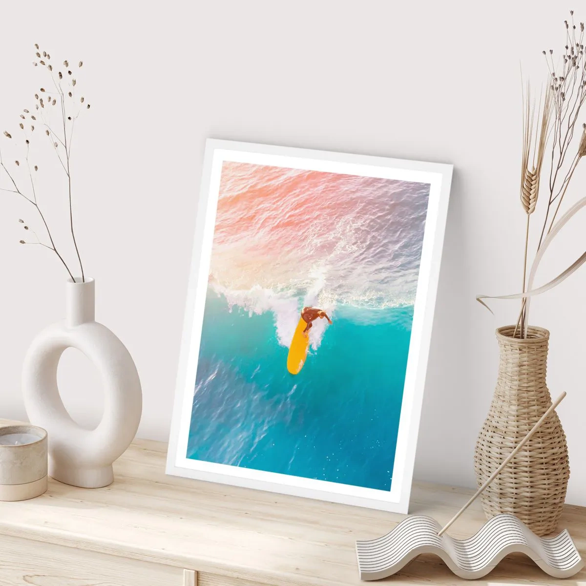 Poster in een witte lijst - De oceaanruiter - 61x91 cm