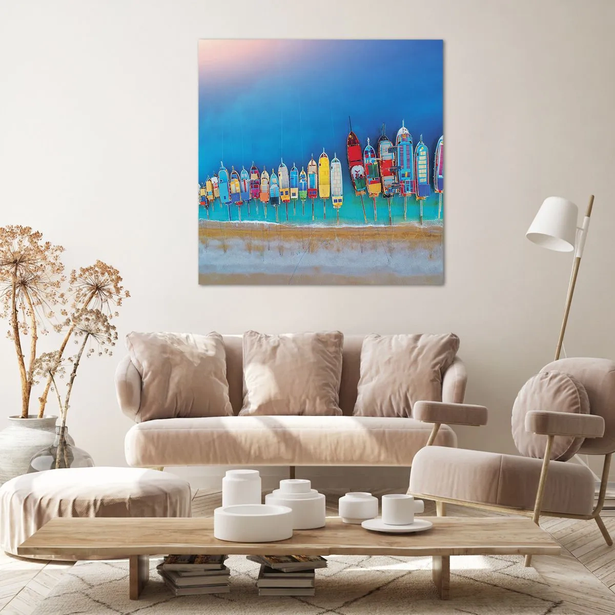 Schilderen op canvas - Vanuit vogelperspectief - 40x40 cm