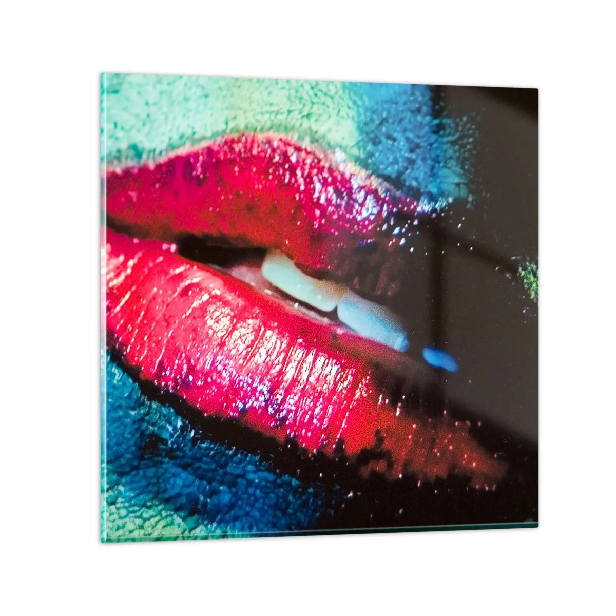 Schilderen op glas - Sensueel en verontrustend - 40x40 cm