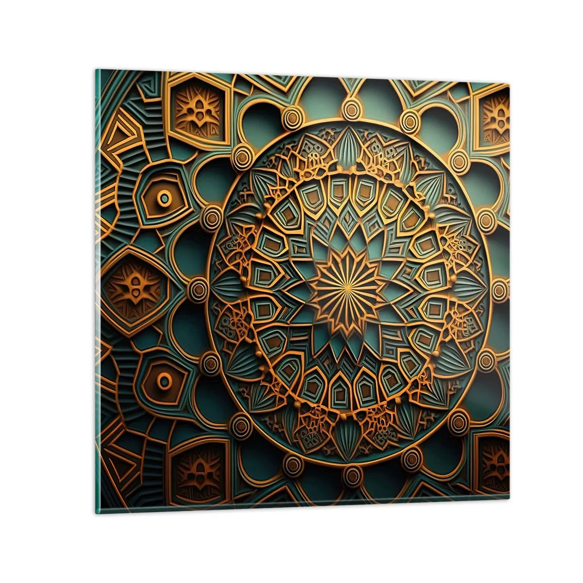 Schilderen op glas - In Arabische sfeer - 60x60 cm