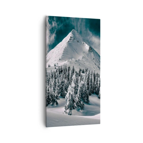 Schilderen op canvas - Het land van sneeuw en ijs - 55x100 cm