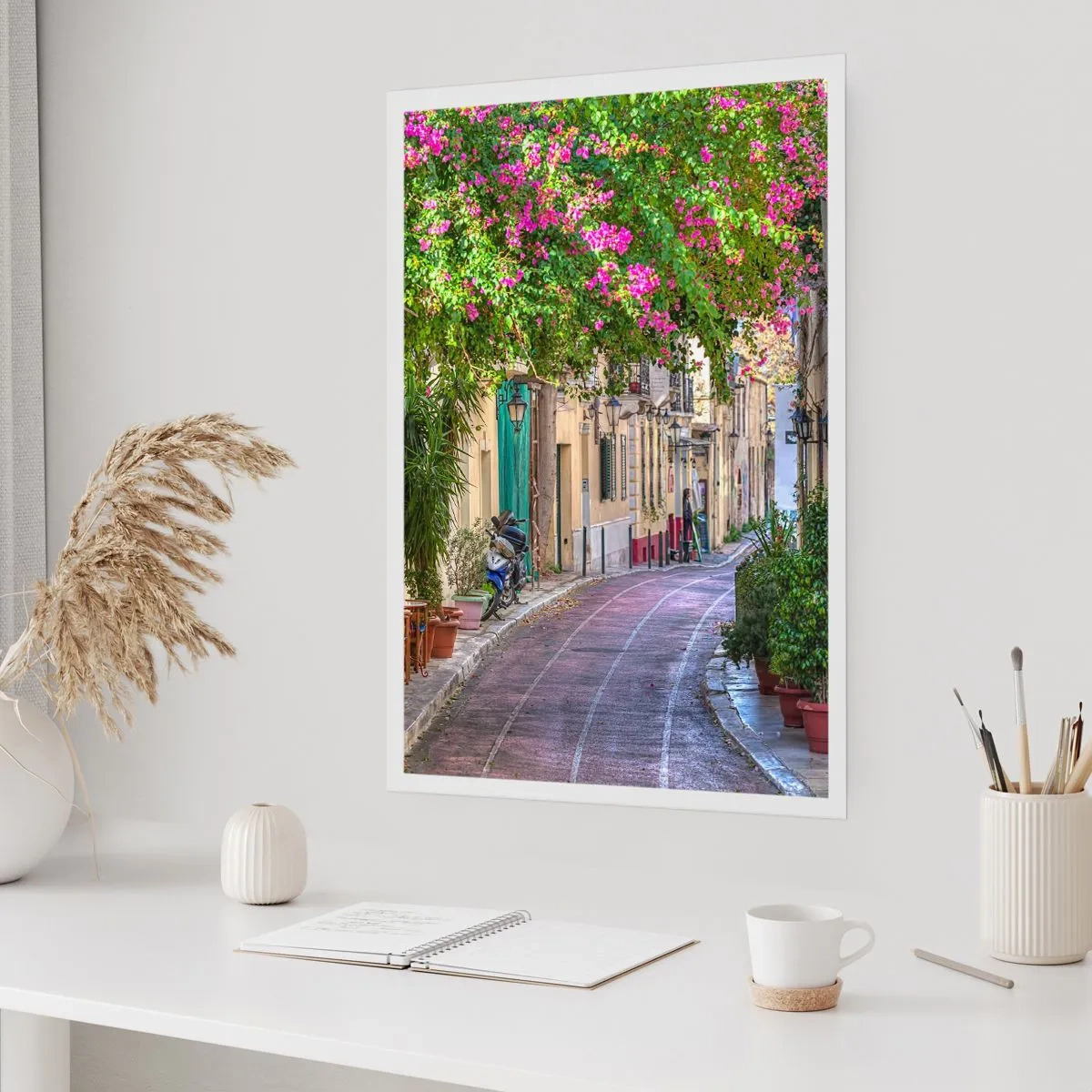 Poster - Bloeiende steeg - 30x40 cm