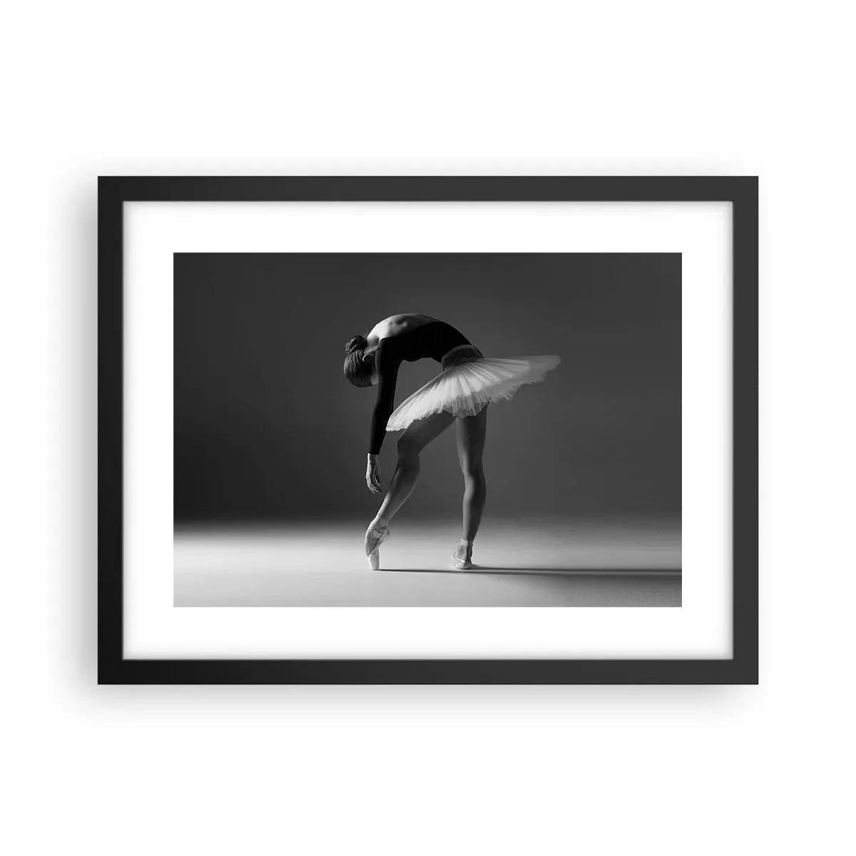 Poster in een zwarte lijst - Bella ballerina - 40x30 cm