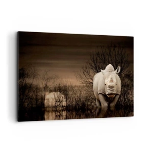Schilderen op canvas - Wit tegen de natuur - 120x80 cm