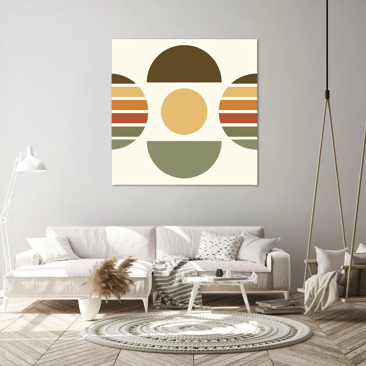 Schilderen op canvas - In aardetinten - 60x60 cm