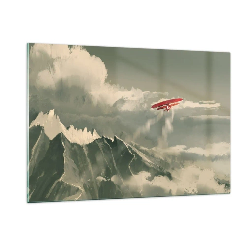 Schilderen op glas - Onverschrokken pionier - 120x80 cm