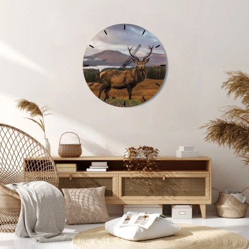 Wandklok - Klok - De majesteit van de natuur - 30x30 cm