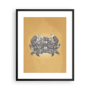Poster in een zwarte lijst - Verhalen van meneer Krabs - 40x50 cm